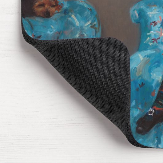 Klein meisje in een blauwe stoel, Cassatt Muismat (Hoek)