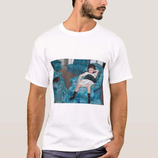Klein meisje in een blauwe stoel, Cassatt T-shirt (Voorkant)