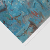 Klein meisje in een blauwe stoel, Cassatt Tissuepapier (Detail)