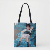 Klein meisje in een blauwe stoel, Cassatt Tote Bag (Voorkant)