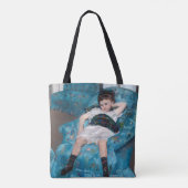 Klein meisje in een blauwe stoel, Cassatt Tote Bag (Achterkant)