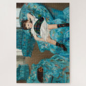 Klein meisje in een blauwe stoel door Mary Cassatt Legpuzzel (Verticaal)