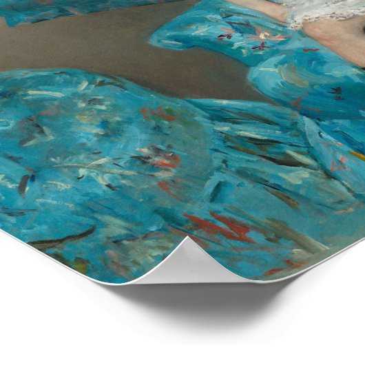 Klein meisje in een blauwe stoel | Mary Cassatt Poster (Hoek)