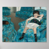 Klein meisje in een blauwe stoel | Mary Cassatt Poster (Voorkant)
