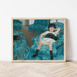 Klein meisje in een blauwe stoel | Mary Cassatt Poster<br><div class="desc">Little Girl in a Blue Armstoel (1878) door de Amerikaanse impressionist Mary Cassatt. Het originele kunstwerk is een oliesschilderij op canvas. Het portret toont een jong meisje dat op een heldere blauwe stoel leunt. Gebruik de ontwerphulpmiddelen om douanetekst toe te voegen of het afbeelding te personaliseren.</div>