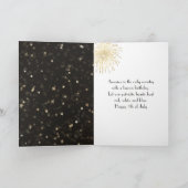 Klein meisje kijken vakantie vuurwerk kaart (Binnen)