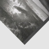 Klein meisje loopt naar de oceaan tissuepapier (Detail)