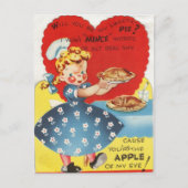 klein meisje maakt Valentijn Briefkaart (Voorkant)