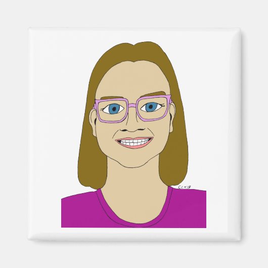 klein meisje magneet (Voorkant)