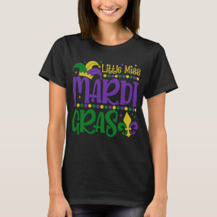 Klein Meisje Mardi Gras Mooie Carnavalsoutfit T-shirt