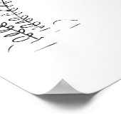 Klein meisje met een monstervriend komisch kinder poster (Hoek)