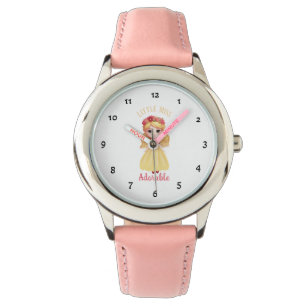 Klein meisje met gele jurk horloge