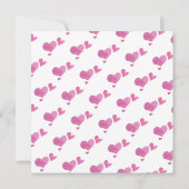 Klein meisje met hart en nieren, eerste verjaardag kaart (Achterkant)