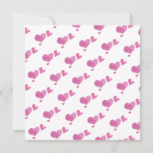 Klein meisje met hart en nieren, eerste verjaardag kaart (Achterkant)