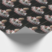 Klein meisje met Kittens in haar Schort Cadeaupapier (Hoek)