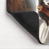 Klein meisje met Kittens Muismat (Hoek)