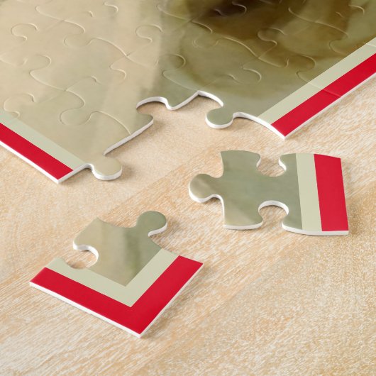  klein meisje met maretak legpuzzel (Zijkant)