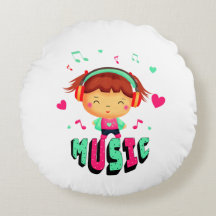 Klein meisje met muziek