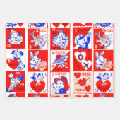 Klein meisje met  pop inpakpapier vel (Voorkant 3)