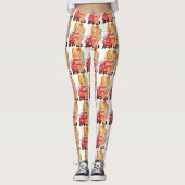 Klein meisje met  pop leggings (Voorkant)