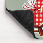 Klein meisje met  pop muismat (Hoek)