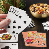 Klein meisje met pop pokerkaarten (Insitu)