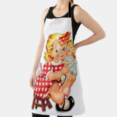 Klein meisje met  pop schort (Insitu)