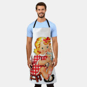 Klein meisje met  pop schort (Gedragen)