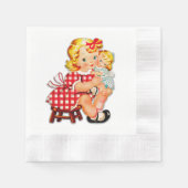 Klein meisje met pop servet (Voorkant)