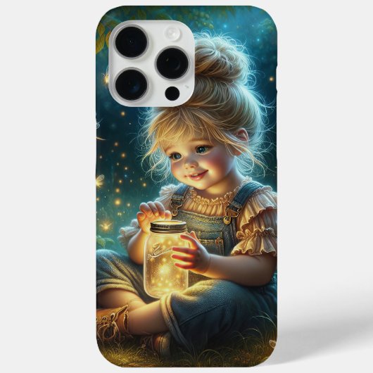Klein meisje met potje vuurvliegjes Case-Mate iPhone case (Achterkant)