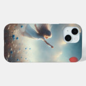 Klein meisje met rode ballon Case-Mate iPhone case (Achterkant (horizontaal))