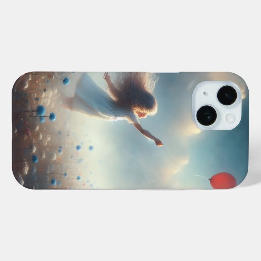 Klein meisje met rode ballon Case-Mate iPhone case (Achterkant (horizontaal))
