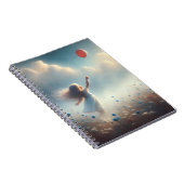 Klein meisje met rode ballon notitieboek (Rechterzijde)
