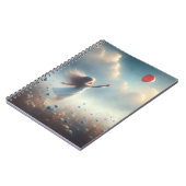 Klein meisje met rode ballon notitieboek (Linkerzijde)