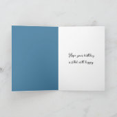 Klein meisje met rode ballon verjaardag kaart (Binnen)