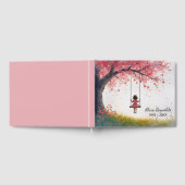 Klein meisje op een kersenboom schommel gastenboek (Volledig)