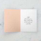 klein meisje op retro telefoon kaart (Binnen)