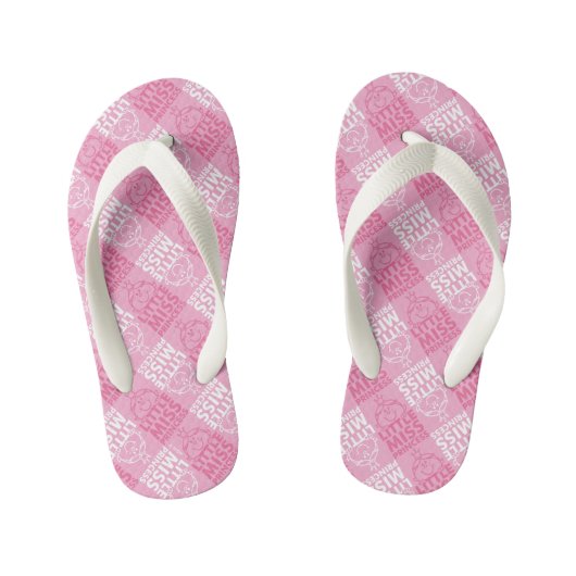 Klein Meisje Prinses | Roze Patroon Kinder Teenslippers (Voetbed)