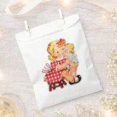 Klein meisje retro vintage pop kind bedankzakje (Geknipt)