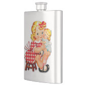 Klein meisje retro vintage pop kind flacon (Links)