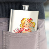 Klein meisje retro vintage pop kind flacon (Voorbeeld)