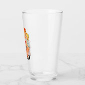 Klein meisje retro vintage pop kind glas (Links)