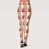 Klein meisje retro vintage pop kind leggings (Achterkant)