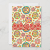 Klein Meisje Spaanse Kleding Kleurrijk Kaart (Achterkant)