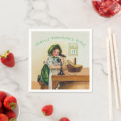  klein meisje St. Patrick's Day Servetten (Insitu)