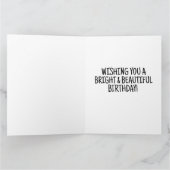 KLEIN MEISJE SUNSHINE ART VERJAARDAG WENSKAART BEDANKKAART (Binnen)