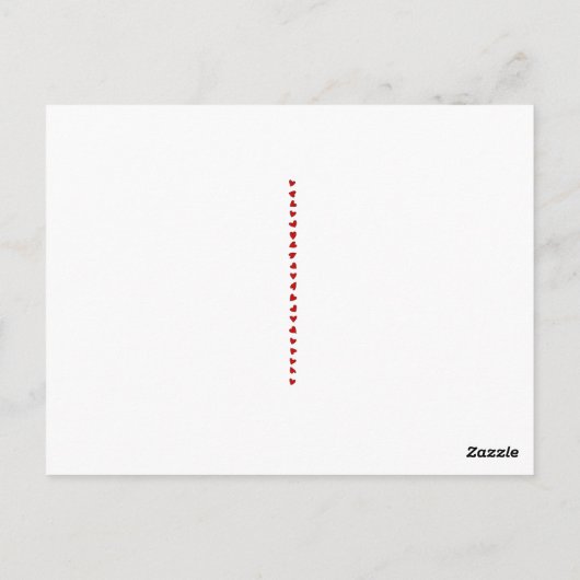  klein meisje & Valentijn van 1950 Briefkaart (Achterkant)