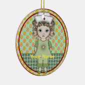 Klein meisje verpleegster keramisch ornament (Rechts)