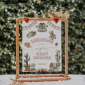 Klein meisje Wild West Boho Baby Girl Shower Poster