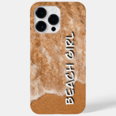Klein meisje, zandstrand en golven Case-Mate iPhone case (Achterkant)